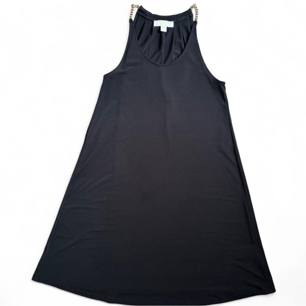 Women’s Michael Kors Black Sleeveless Dress with Chain Detail - Picture 2 of 7
